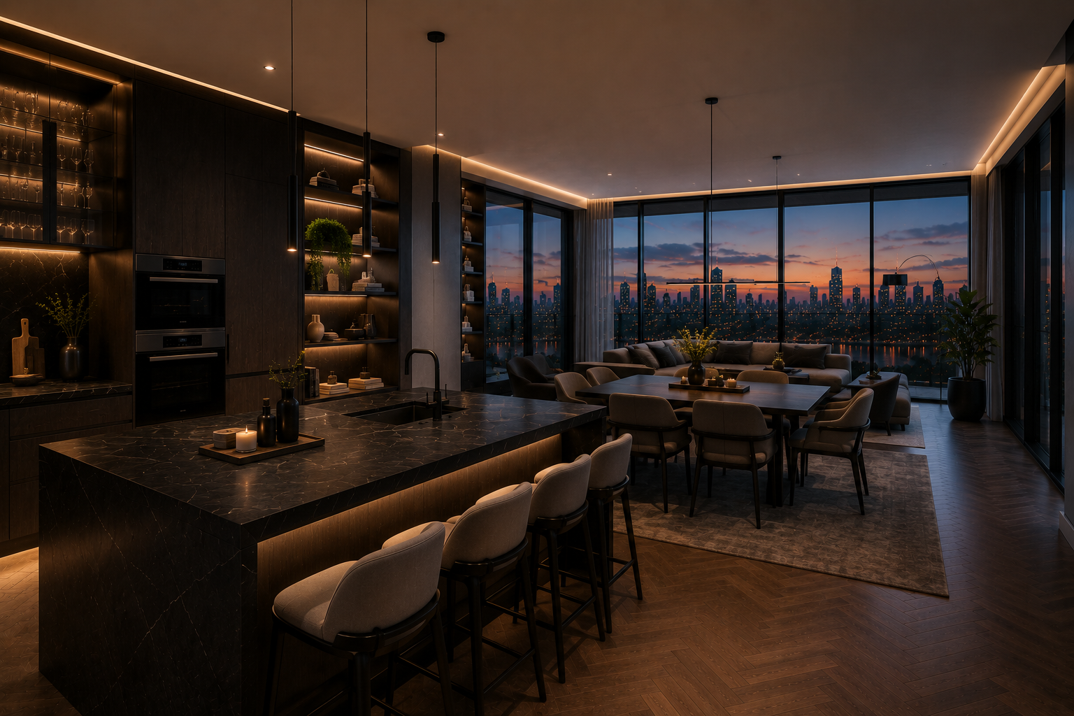 Modern Penthouse Interior visual 6