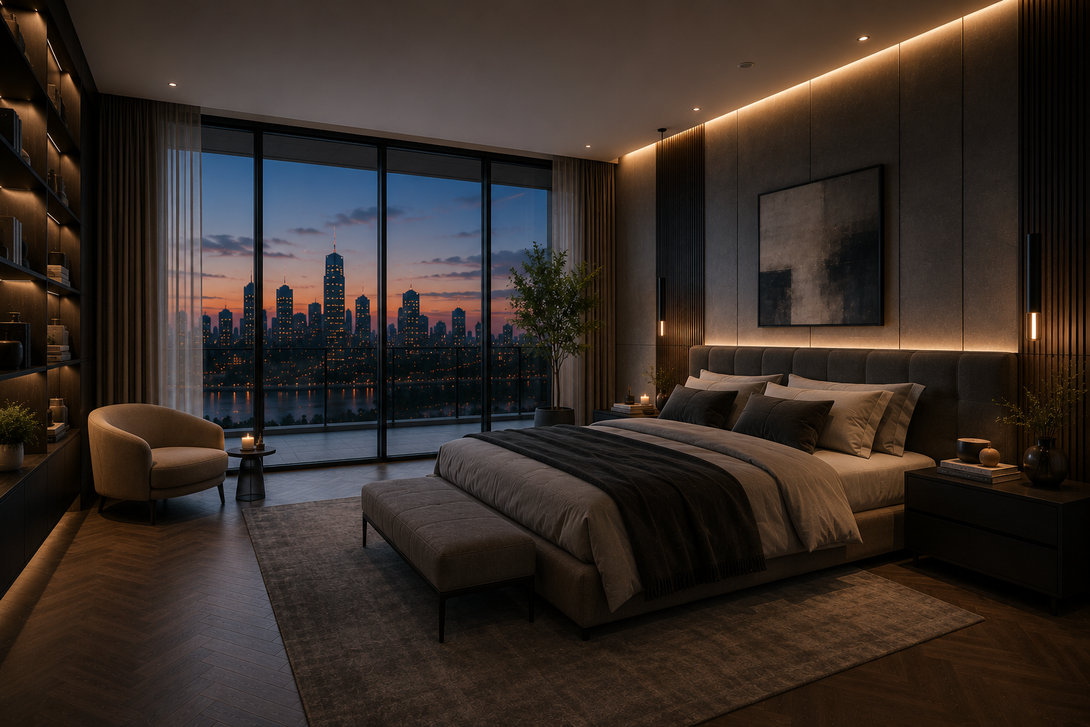 Modern Penthouse Interior visual 7