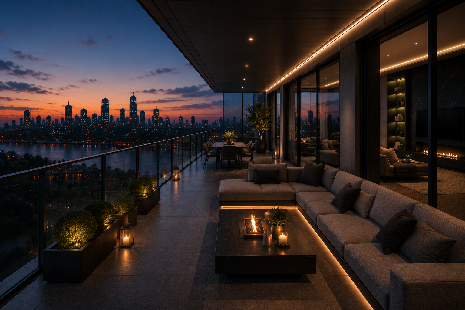Modern Penthouse Interior visual 9